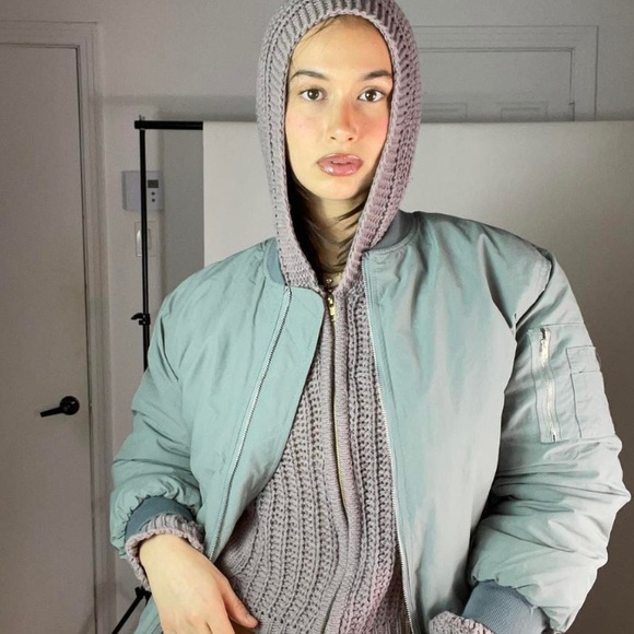 Vintage bomber oversized green - Picture 1 of 2